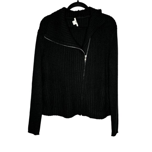 Helmut Lang Asymmetric Zip Wool Sweater - Picture 1 of 9